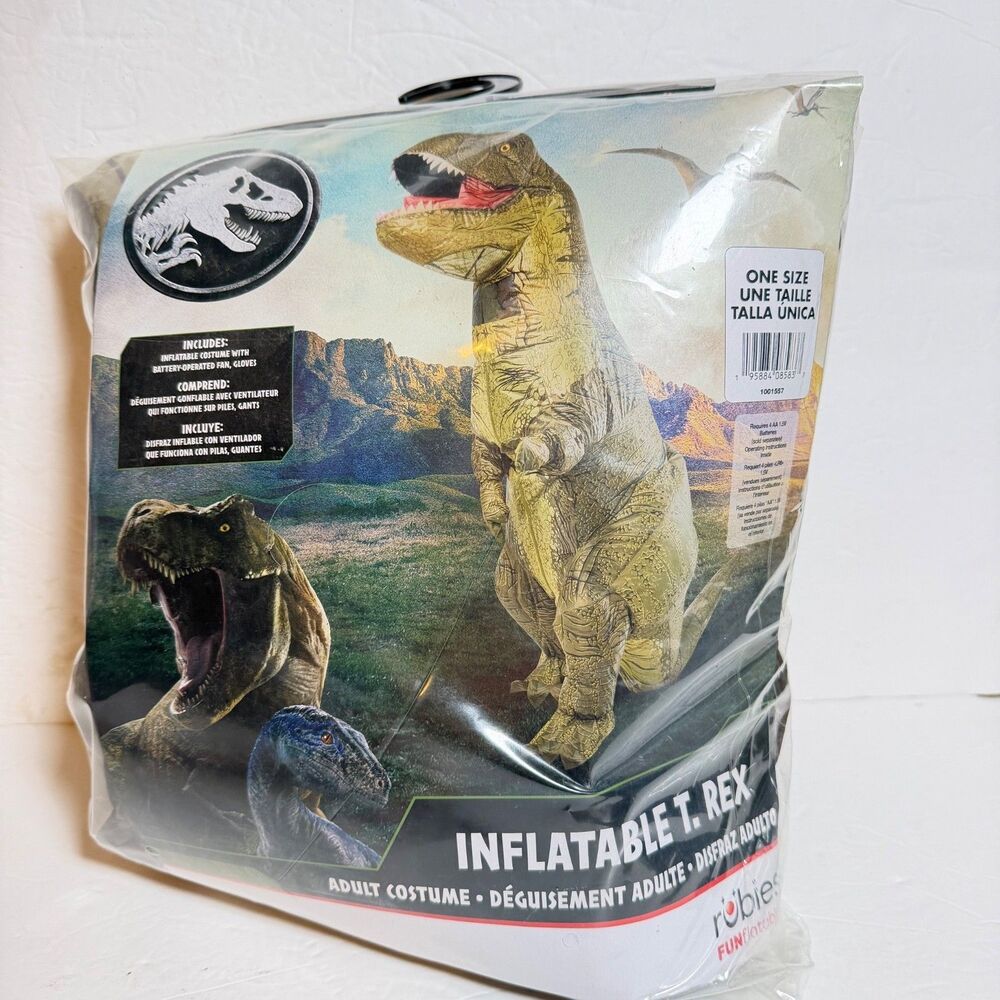 Jurassic World Inflatable T-Rex Adult Costume Rubies One Size Fan Tested